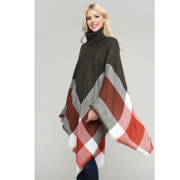 NWT Cozy Women's Turtleneck Poncho – Stylish, Lightweight, Versatile,  One-Size - Picture 1 of 1